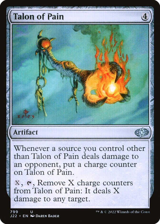 MTG Card Title: Talon of Pain J22/799