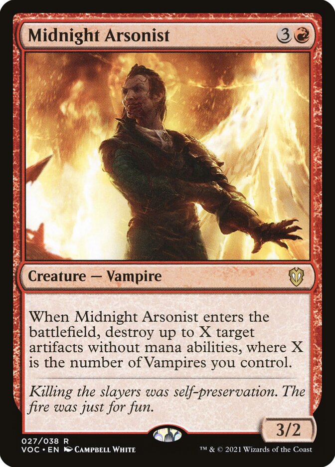 MTG Card Title: Midnight Arsonist VOC/27