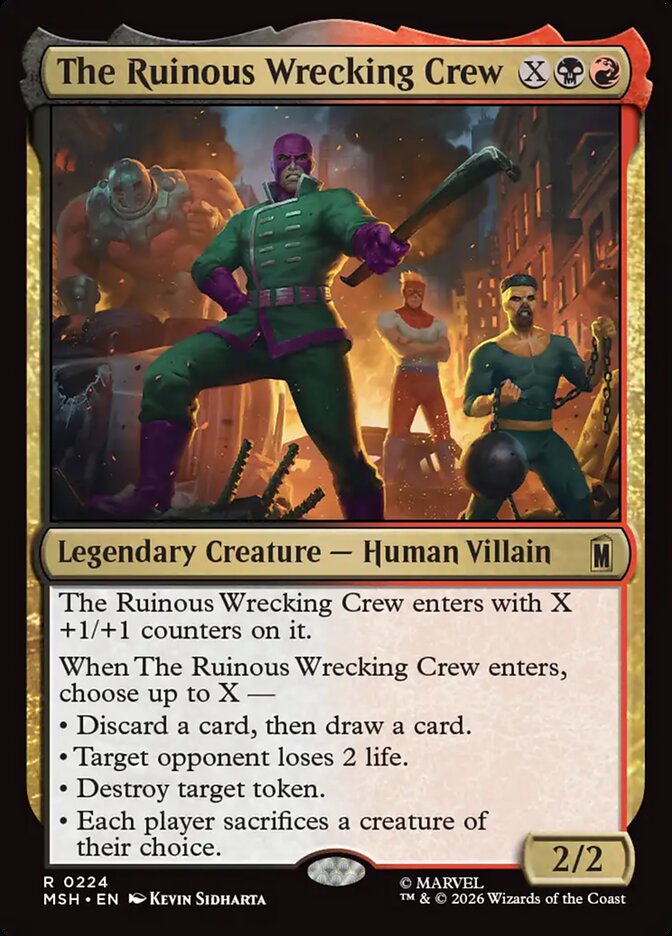 MTG Card Title: The Ruinous Wrecking Crew MSH/224
