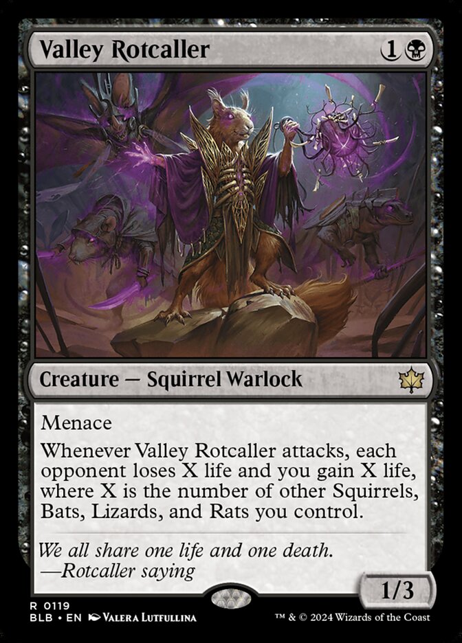 MTG Card Title: Valley Rotcaller BLB/119