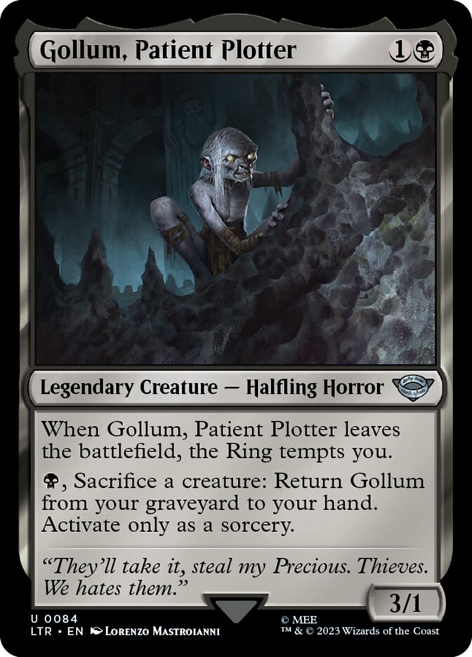 MTG Card Title: Gollum, Patient Plotter LTR/84