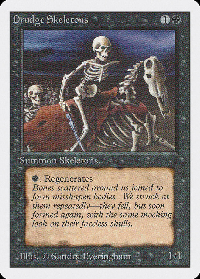 MTG Card Title: Drudge Skeletons 2ED/107