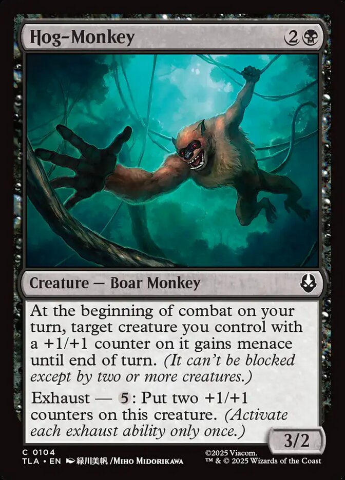 MTG Card Title: Hog-Monkey TLA/104