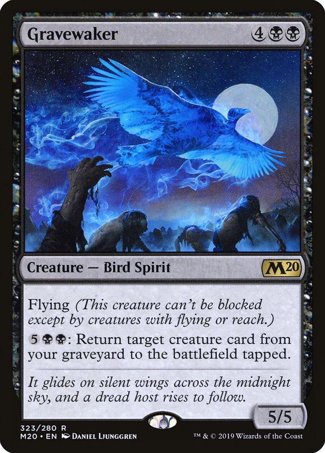 MTG Card Title: Gravewaker M20/323
