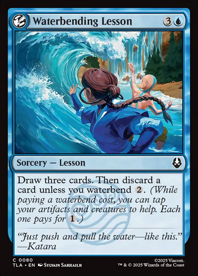 MTG Card Title: Waterbending Lesson TLA/80