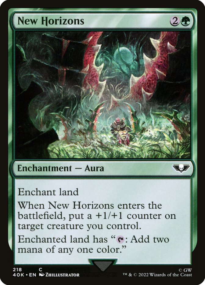 MTG Card Title: New Horizons 40K/218