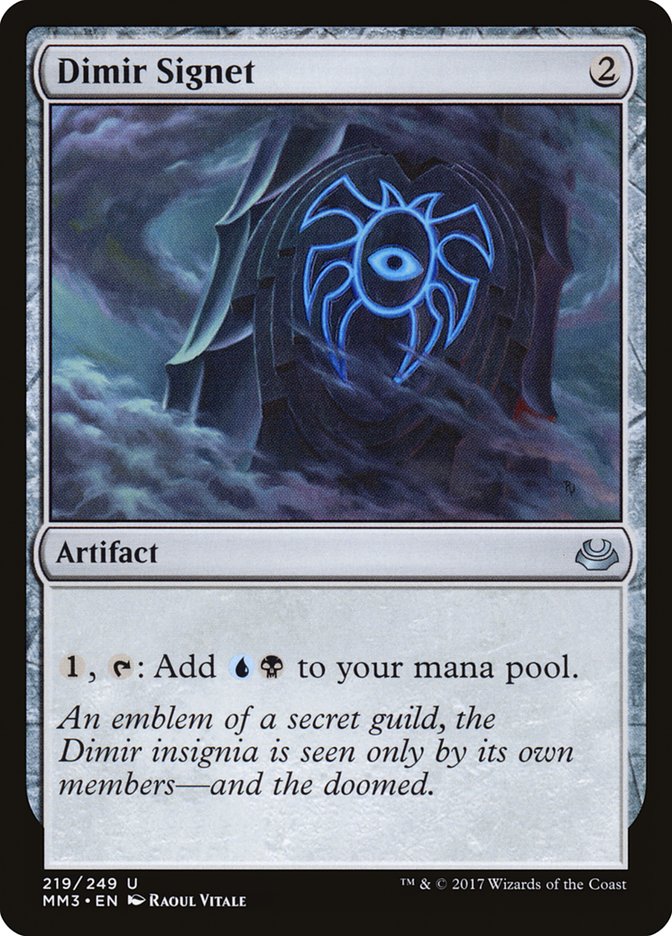 MTG Card Title: Dimir Signet MM3/219