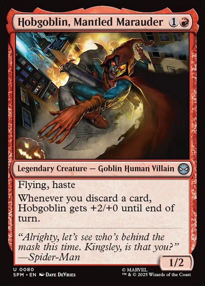 MTG Card Title: Hobgoblin, Mantled Marauder SPM/80