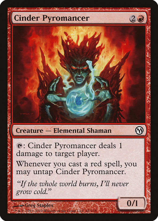 MTG Card Title: Cinder Pyromancer DPA/41