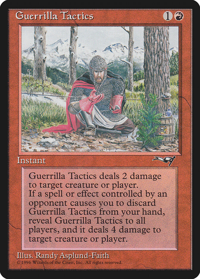 MTG Card Title: Guerrilla Tactics ALL/74a