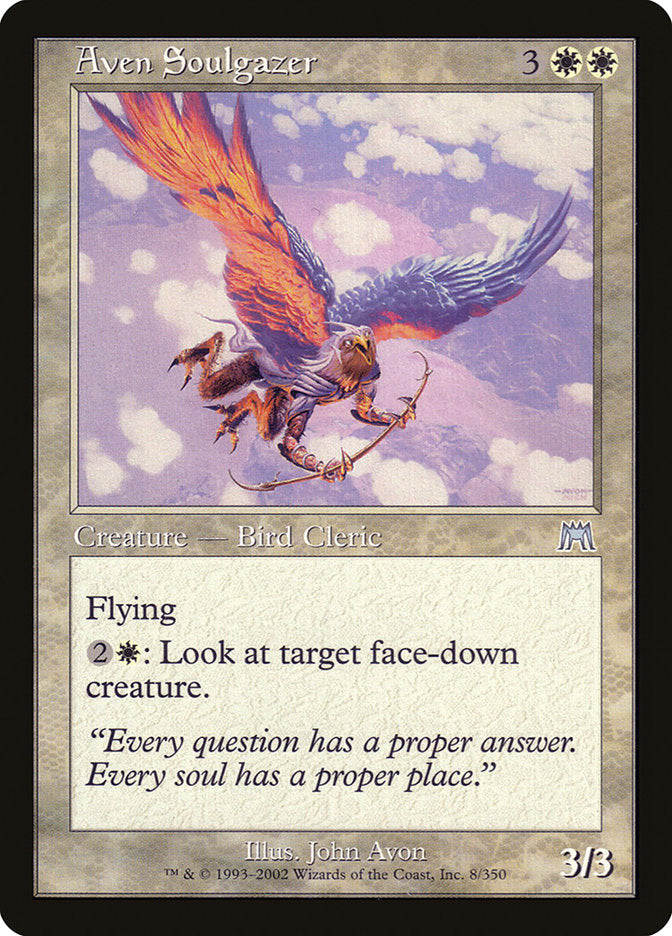 MTG Card Title: Aven Soulgazer ONS/8