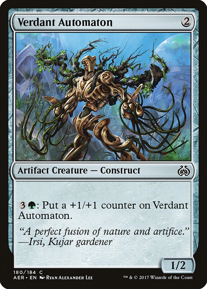 MTG Card Title: Verdant Automaton AER/180