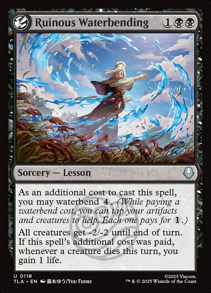 MTG Card Title: Ruinous Waterbending TLA/118