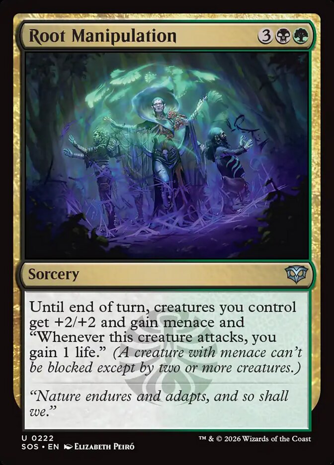 MTG Card Title: Root Manipulation SOS/222