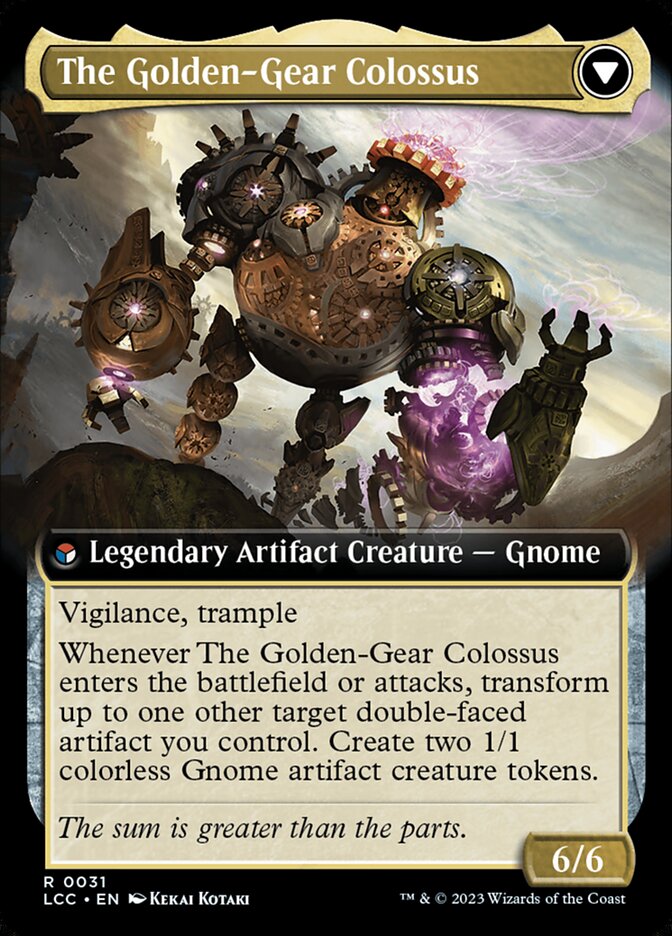Tetzin, Gnome Champion // The Golden-Gear Colossus LCC/31