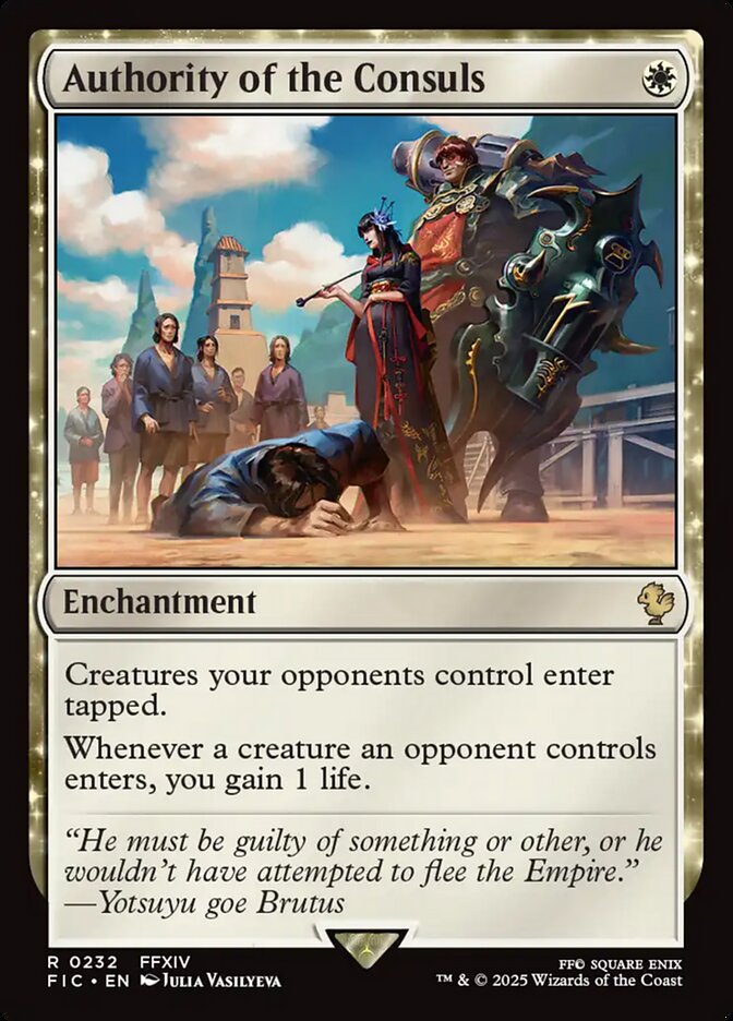 MTG Card Title: Authority of the Consuls FIC/232