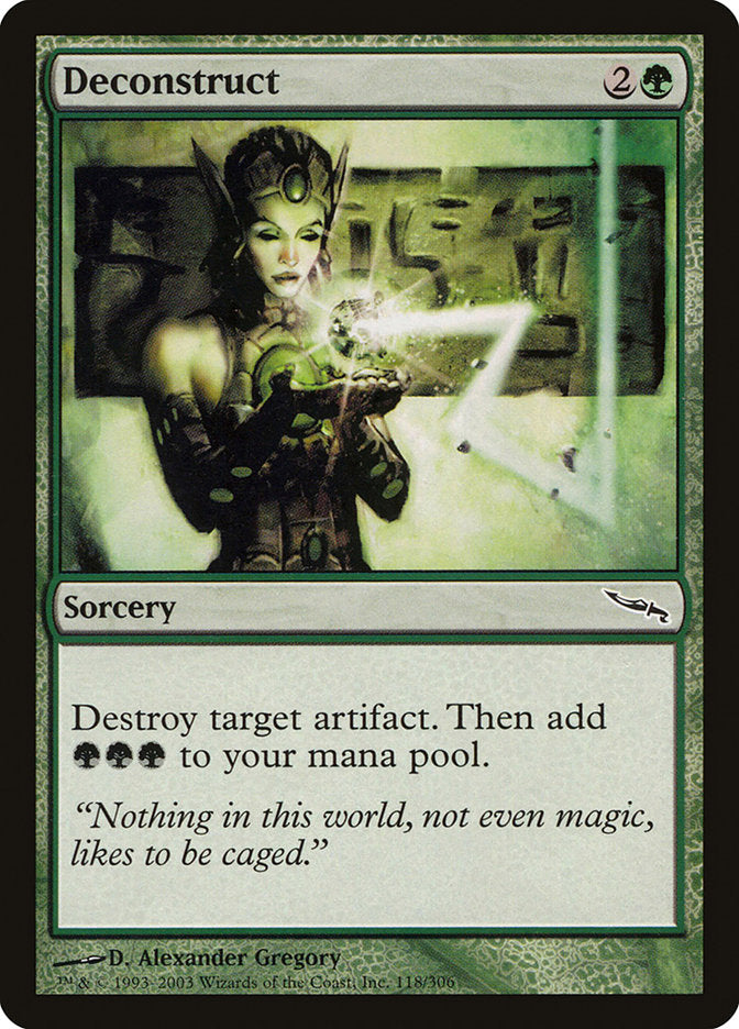 MTG Card Title: Deconstruct MRD/118