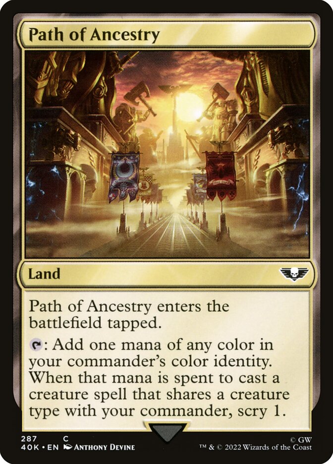 MTG Card Title: Path of Ancestry 40K/287