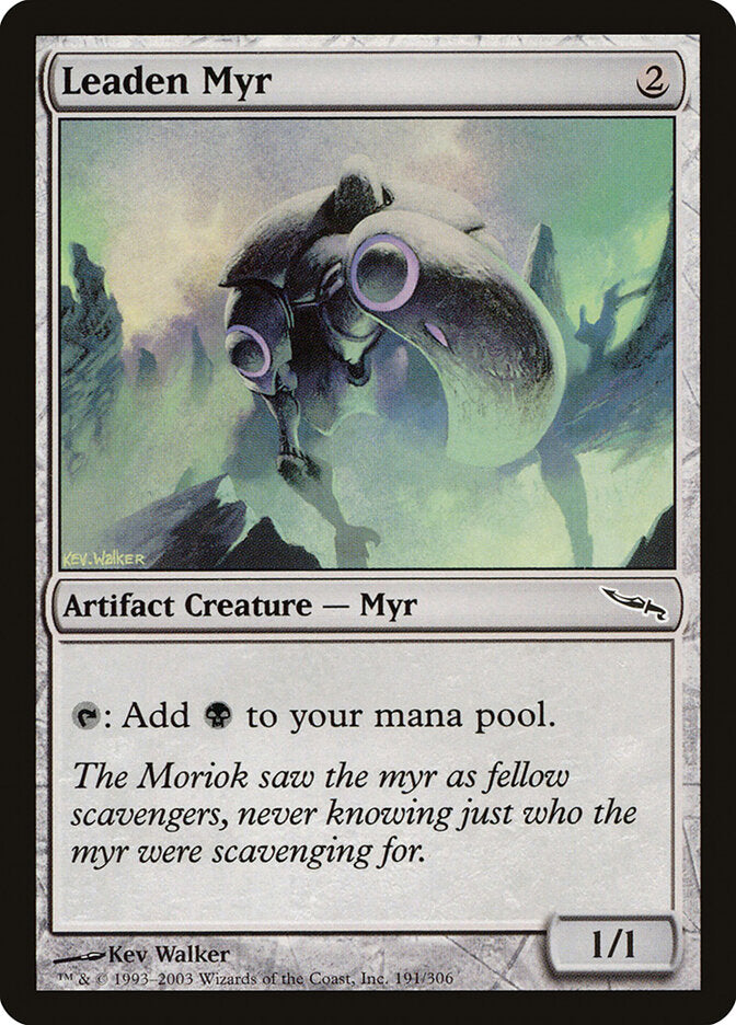 MTG Card Title: Leaden Myr MRD/191