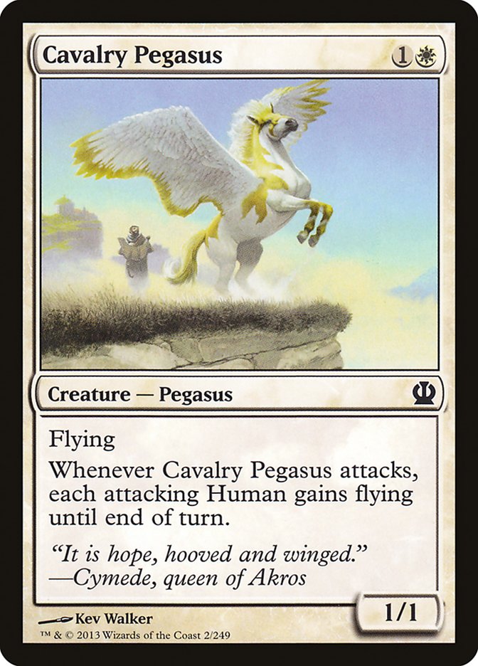 MTG Card Title: Cavalry Pegasus THS/2