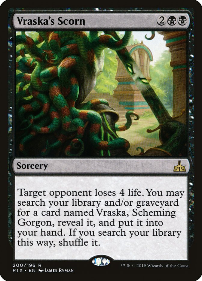 MTG Card Title: Vraska's Scorn RIX/200