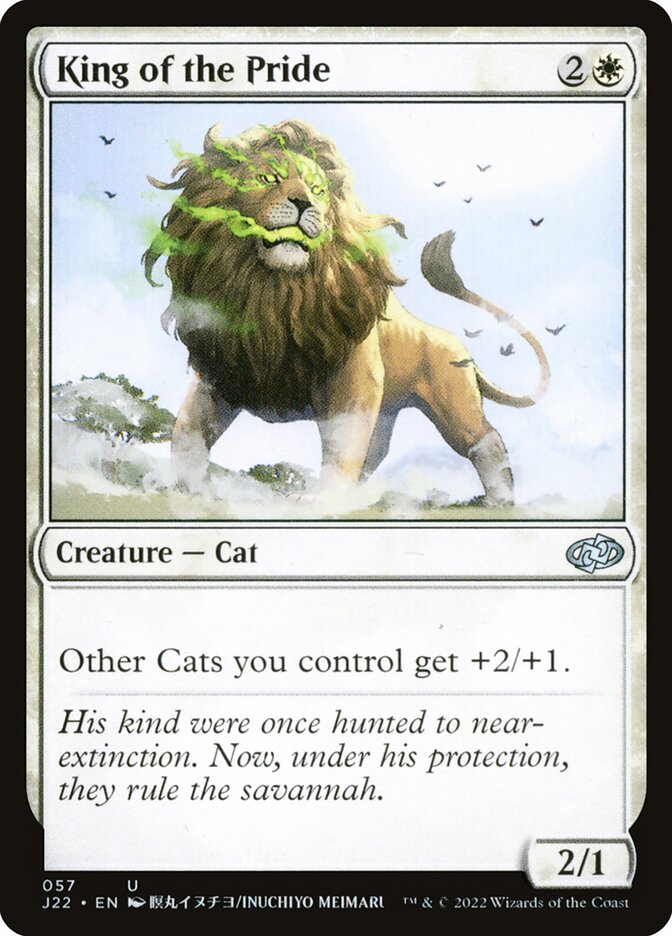 MTG Card Title: King of the Pride J22/57