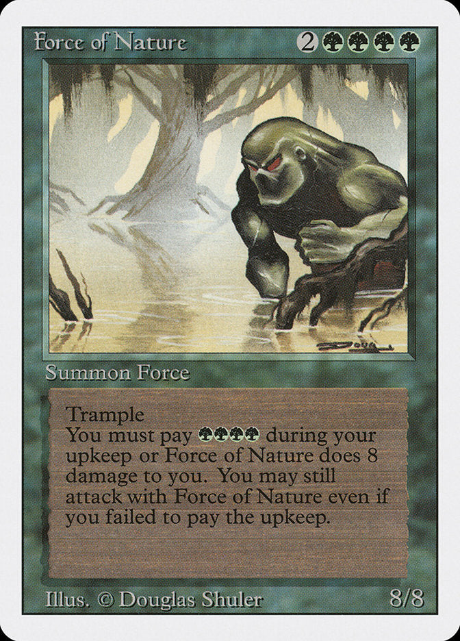 MTG Card Title: Force of Nature 3ED/196