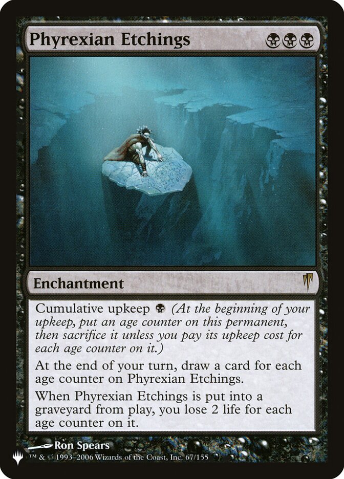 MTG Card Title: Phyrexian Etchings PLST/CSP-67