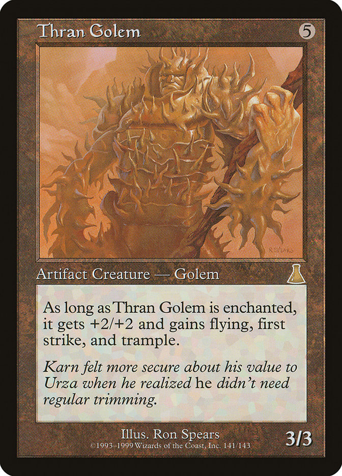 MTG Card Title: Thran Golem UDS/141