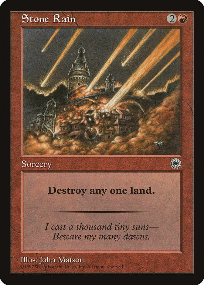 MTG Card Title: Stone Rain POR/151