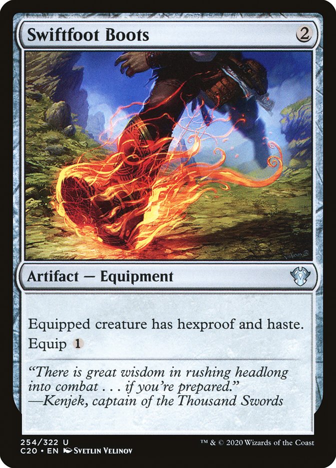 MTG Card Title: Swiftfoot Boots C20/254
