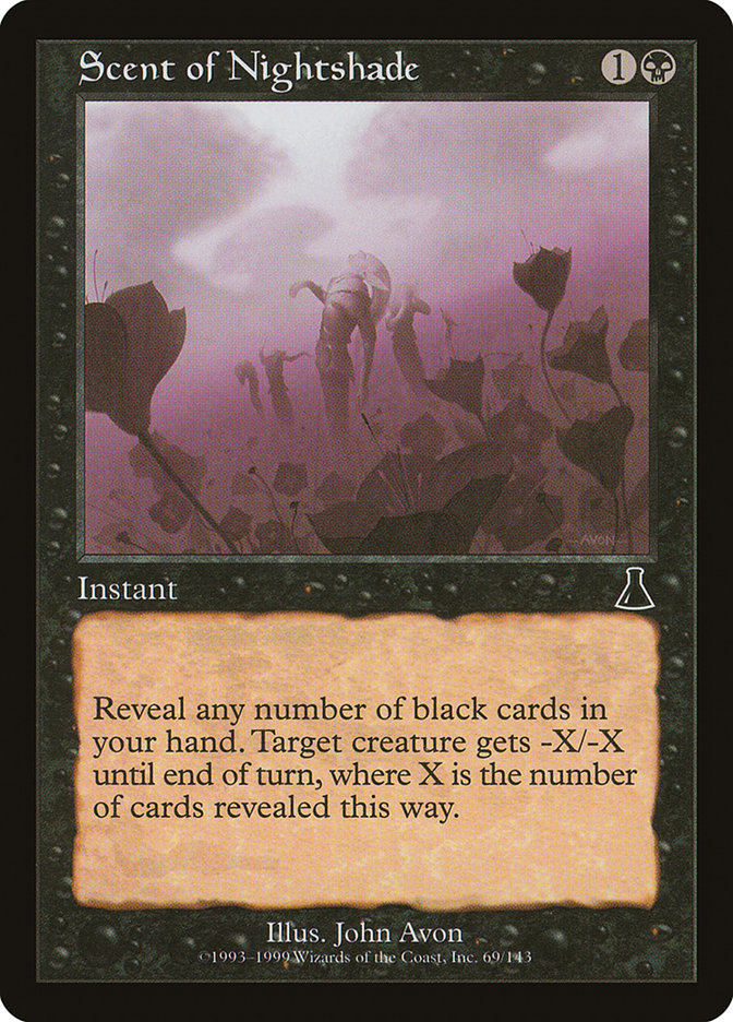 MTG Card Title: Scent of Nightshade UDS/69
