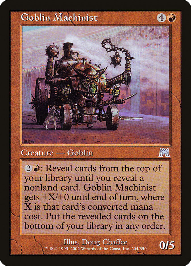 MTG Card Title: Goblin Machinist ONS/204
