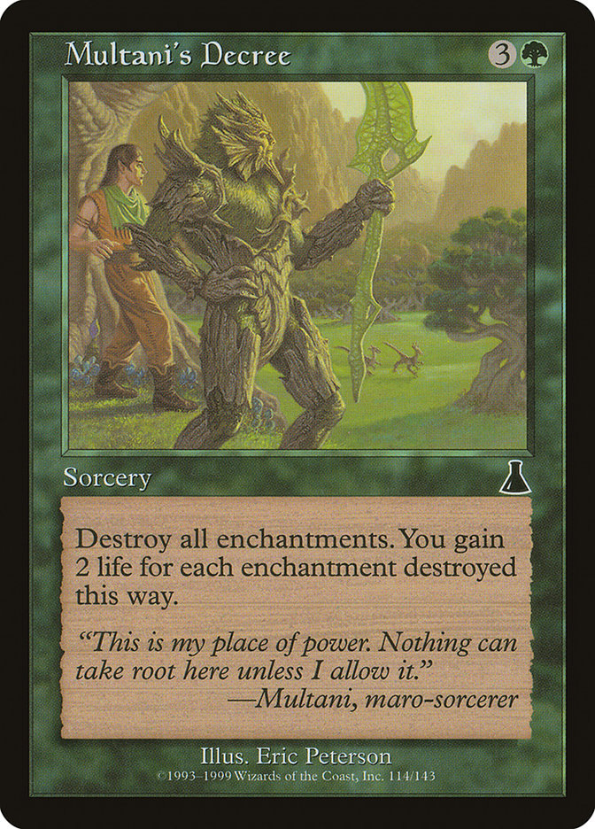 MTG Card Title: Multani's Decree UDS/114