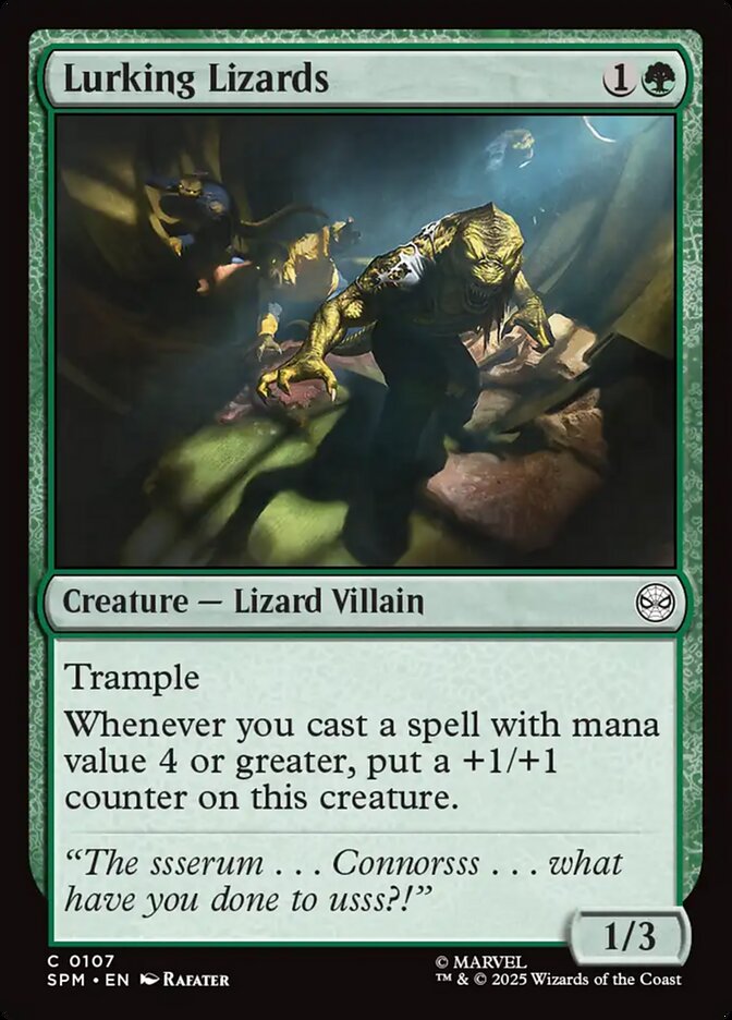 MTG Card Title: Lurking Lizards SPM/107