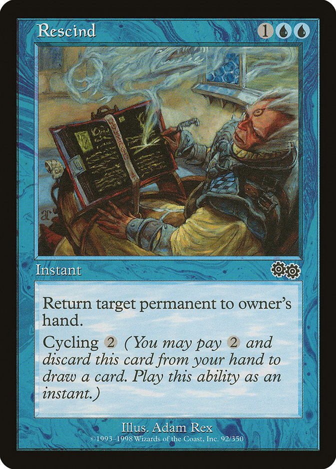MTG Card Title: Rescind USG/92