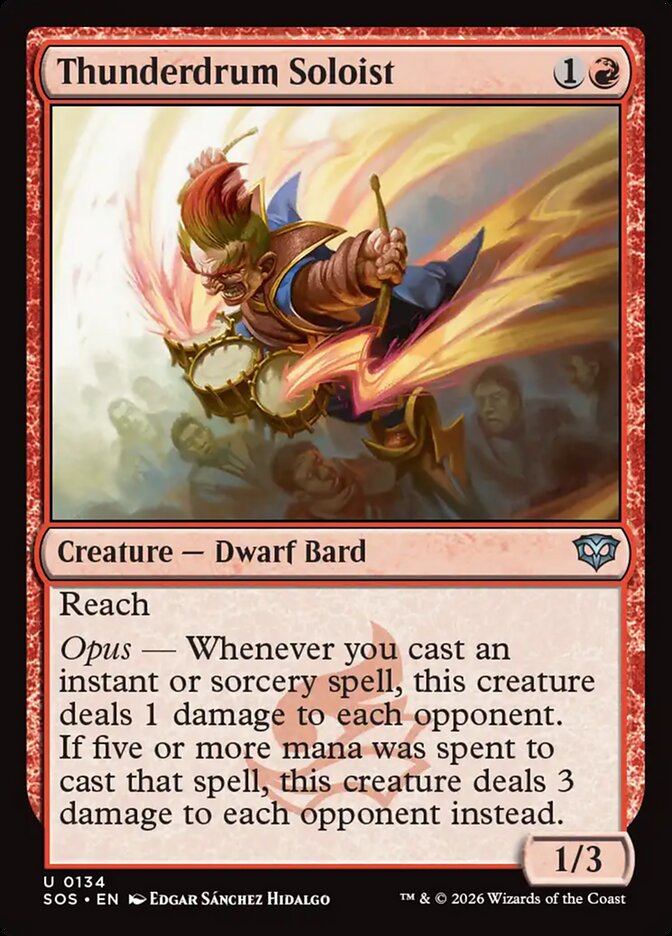 MTG Card Title: Thunderdrum Soloist SOS/134