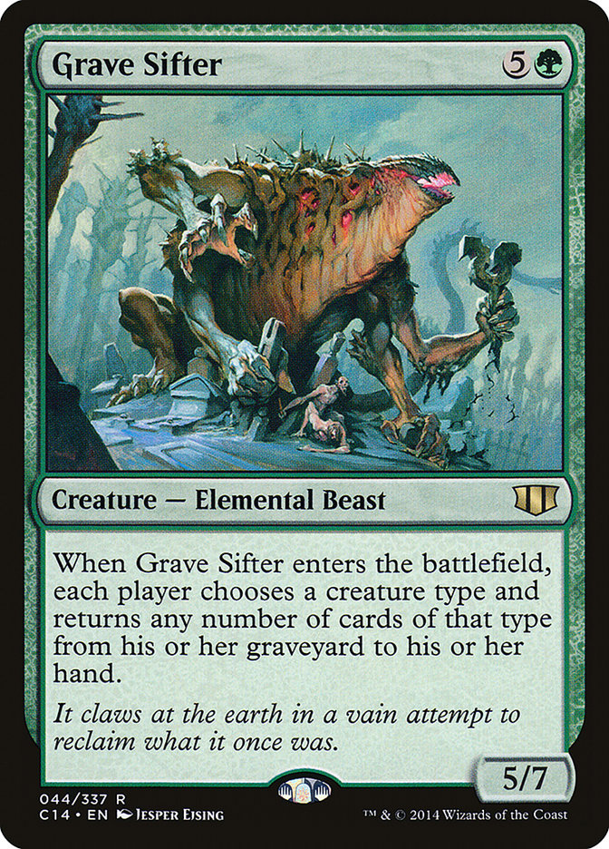 MTG Card Title: Grave Sifter C14/44