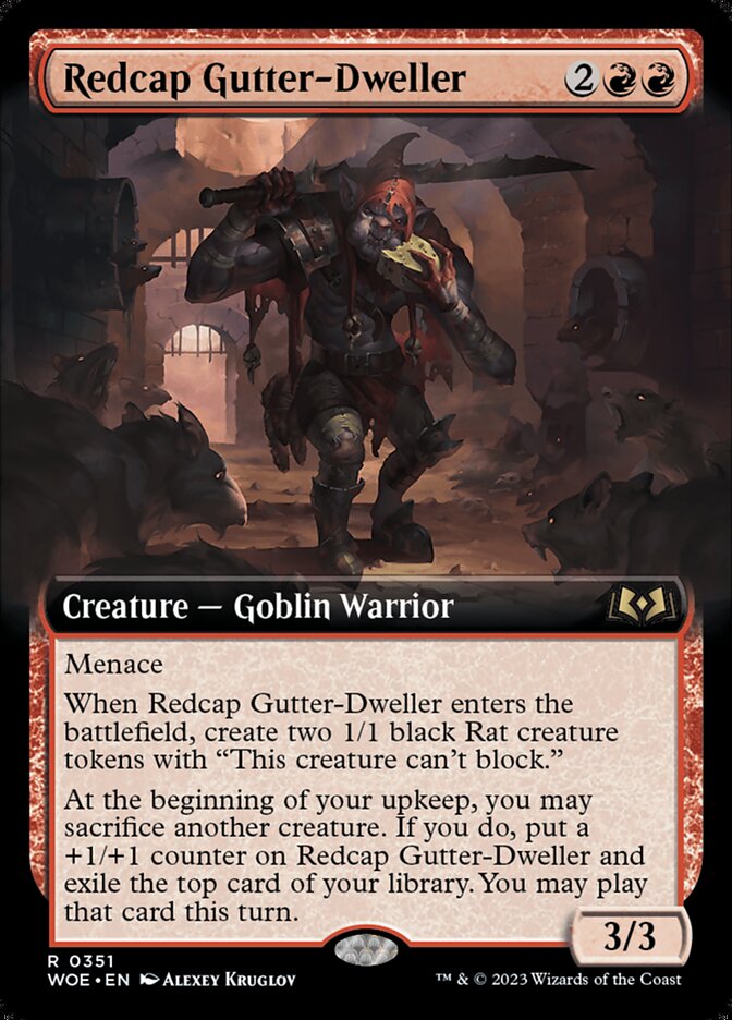 MTG Card Title: Redcap Gutter-Dweller WOE/351