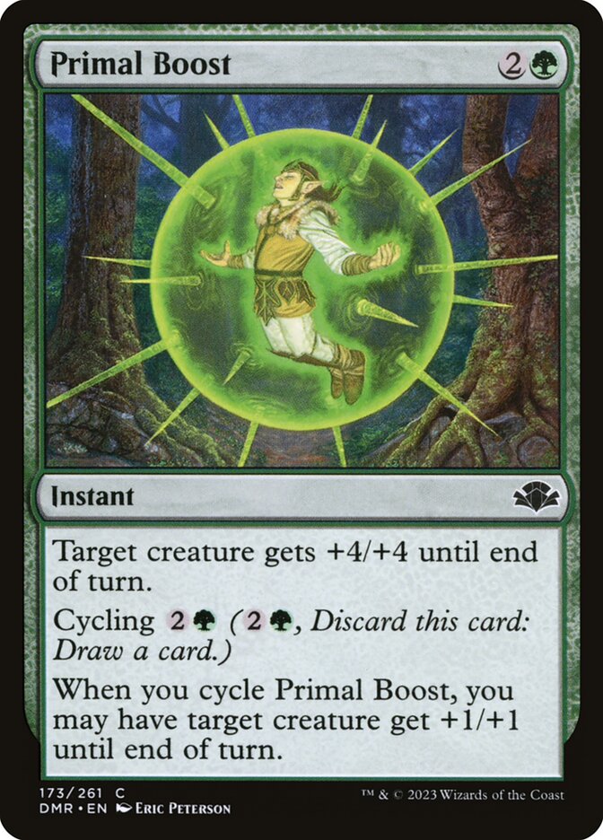 MTG Card Title: Primal Boost DMR/173