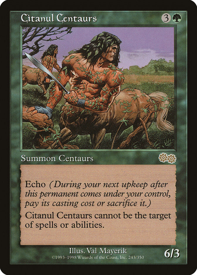 MTG Card Title: Citanul Centaurs USG/243