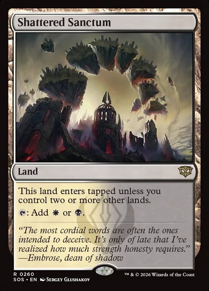 MTG Card Title: Shattered Sanctum SOS/260