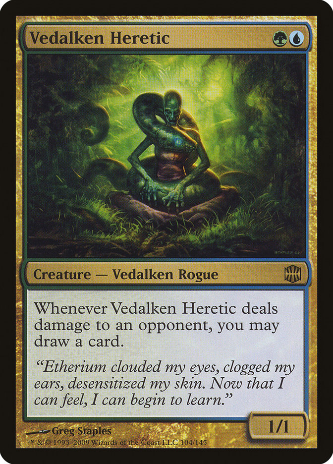 MTG Card Title: Vedalken Heretic ARB/104