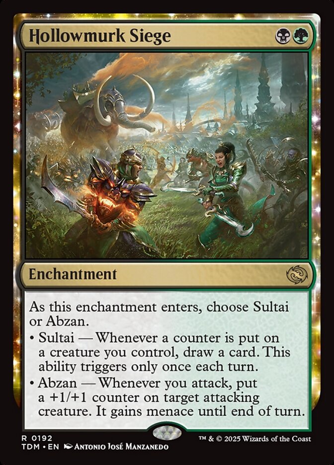 MTG Card Title: Hollowmurk Siege TDM/192