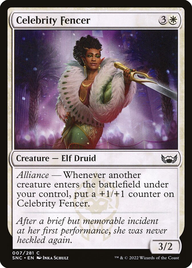 MTG Card Title: Celebrity Fencer SNC/7