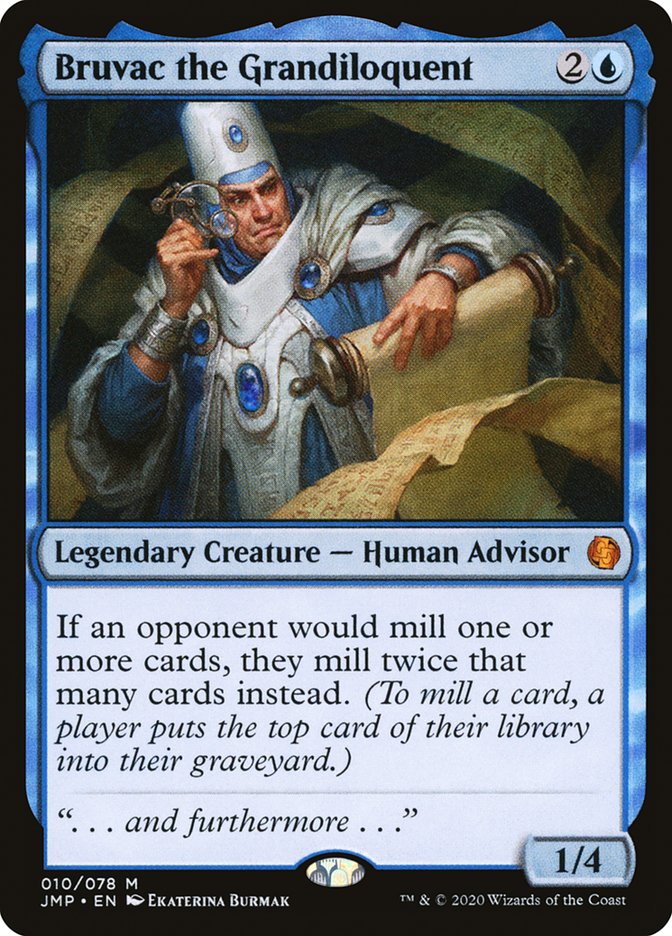 MTG Card Title: Bruvac the Grandiloquent JMP/10