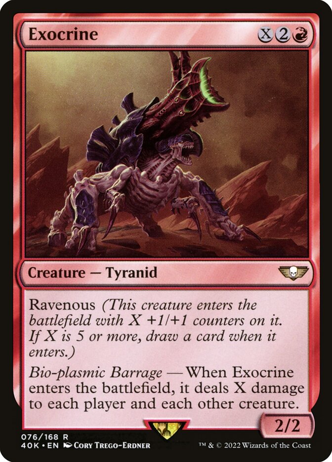 MTG Card Title: Exocrine 40K/76