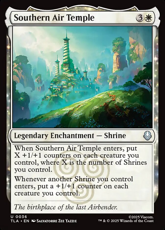 MTG Card Title: Southern Air Temple TLA/36