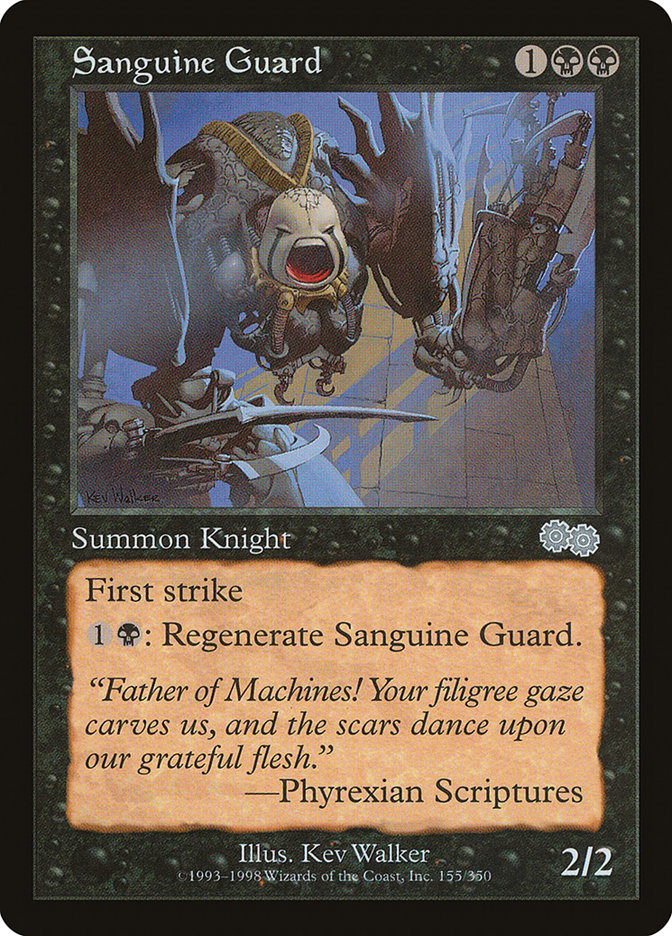 MTG Card Title: Sanguine Guard USG/155