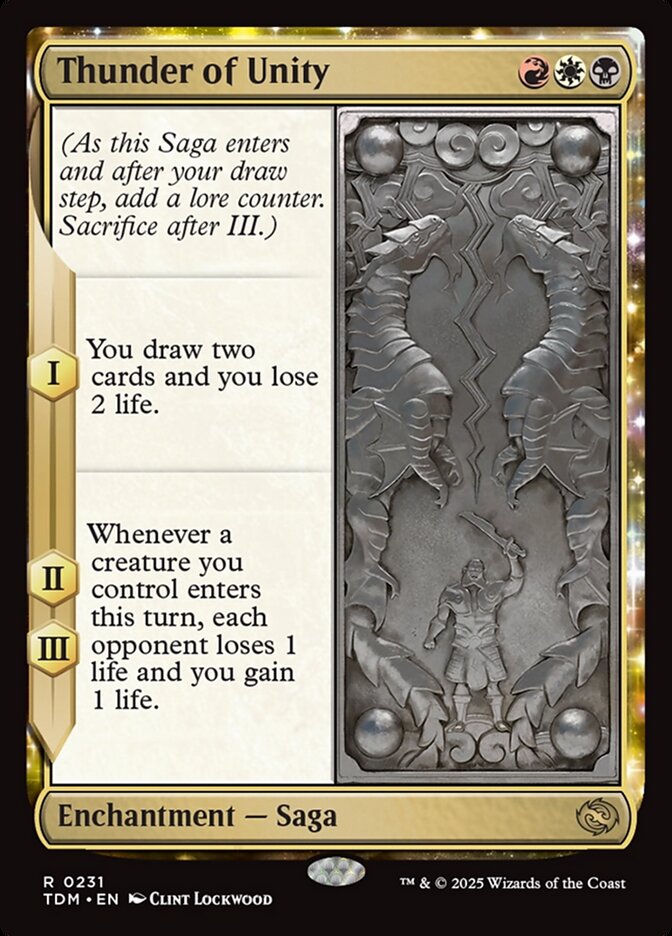 MTG Card Title: Thunder of Unity TDM/231